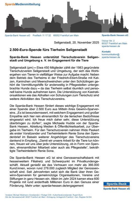 PM Spende Spardabank